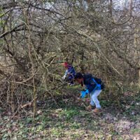 Kindergartengruppe „Wetterfrösche“ aus Evershagen. Die Kinder hatten einen Riesen Spaß dabei das Fischerdorf von den vielen Müll zu befreien