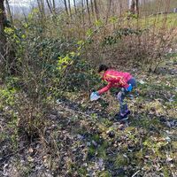 Kindergartengruppe „Wetterfrösche“ aus Evershagen. Die Kinder hatten einen Riesen Spaß dabei das Fischerdorf von den vielen Müll zu befreien