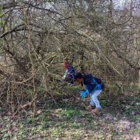 Kindergartengruppe „Wetterfrösche“ aus Evershagen. Die Kinder hatten einen Riesen Spaß dabei das Fischerdorf von den vielen Müll zu befreien